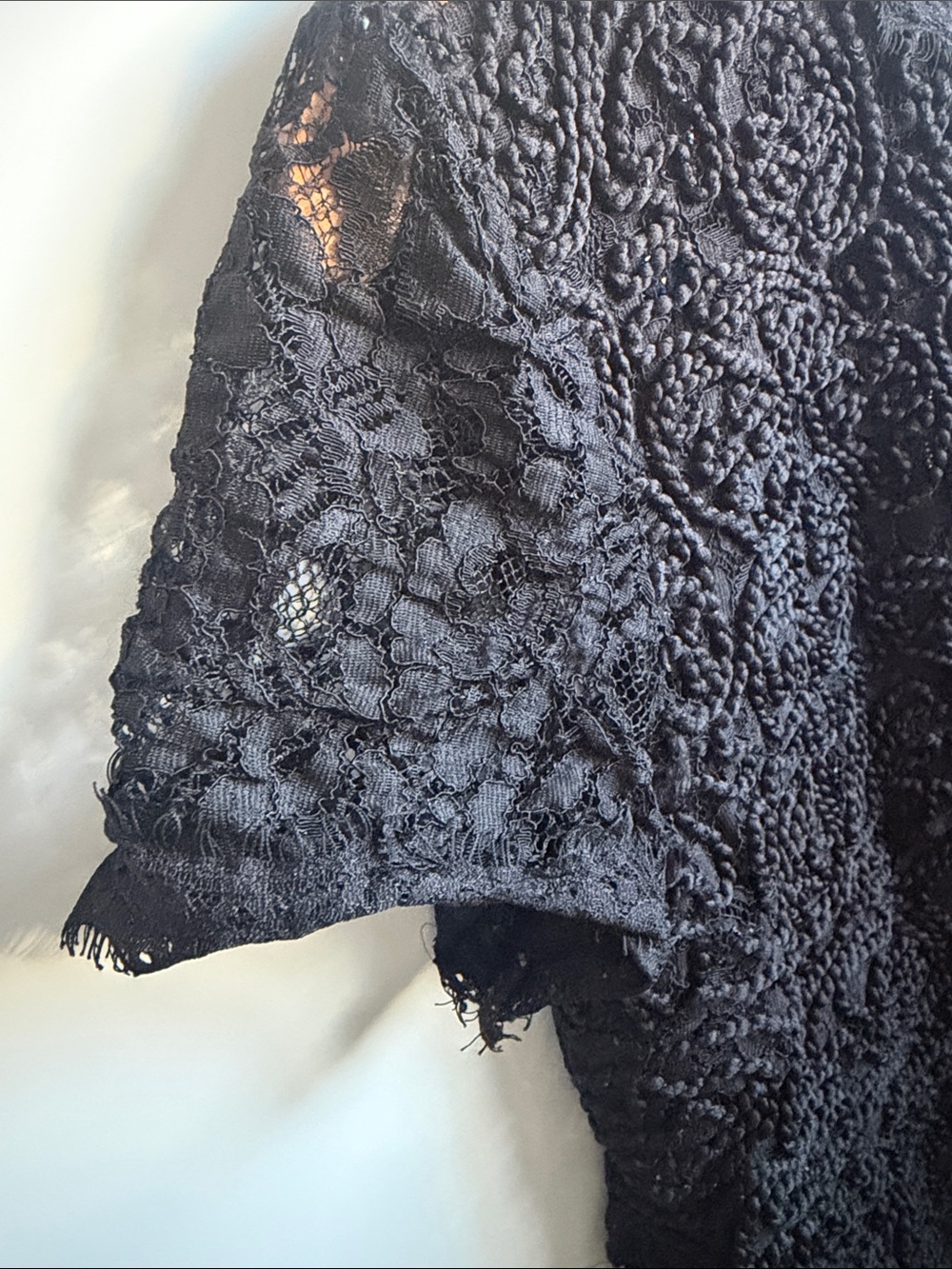 Anne Klein Elegant Black Lace Women's Top - Picture 4 of 12